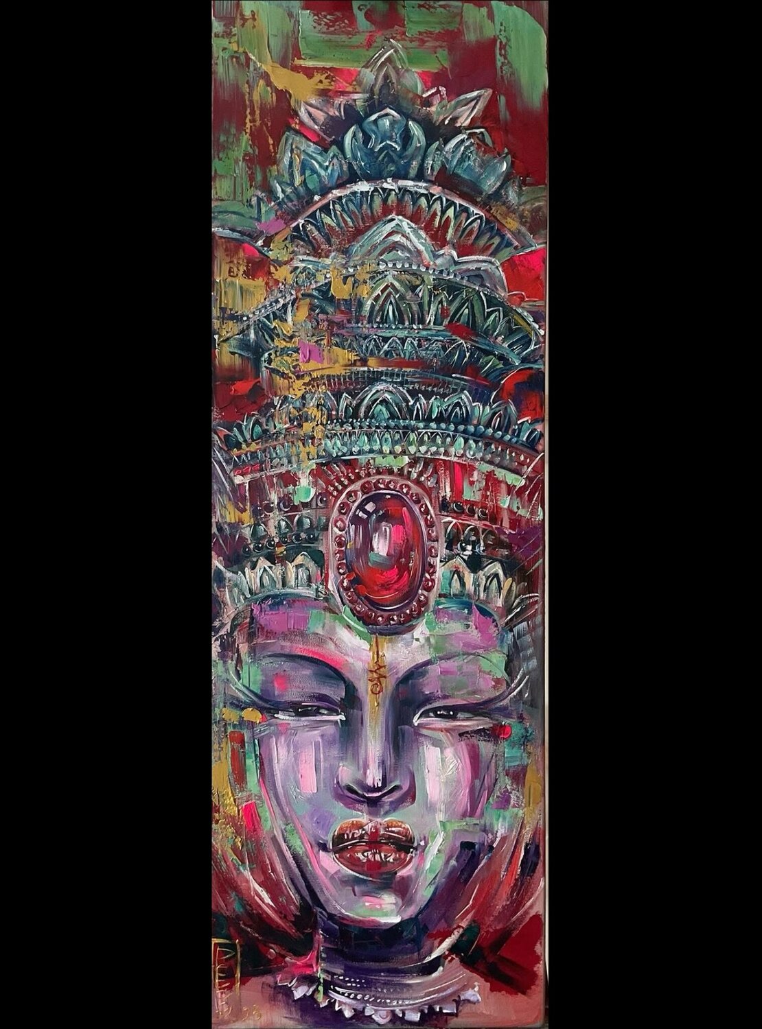 The fortune teller Petko Dzhelebov Original painting for sale