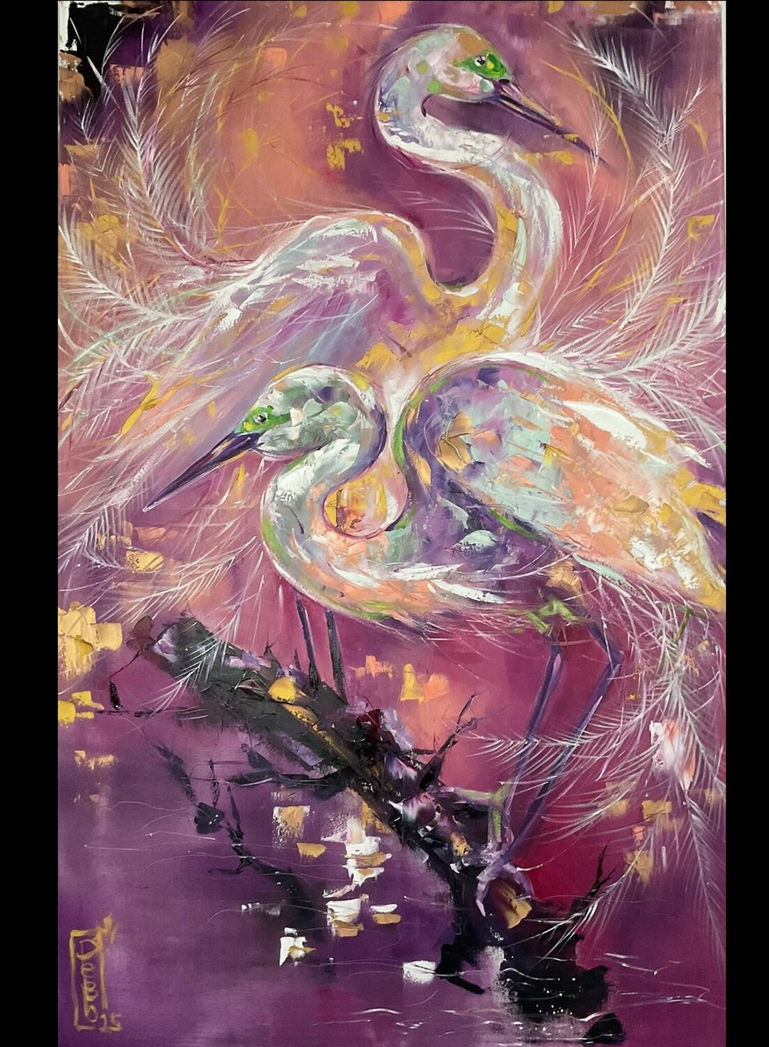 The lovers Petko Dzhelebov Original painting for sale