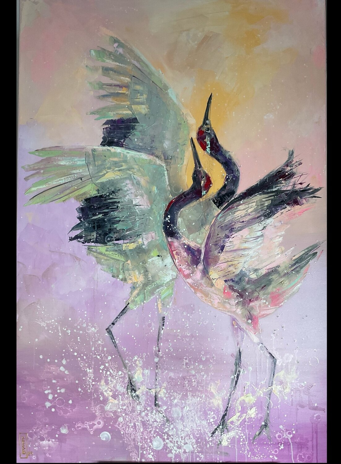In love with you Petko Dzhelebov Original painting for sale