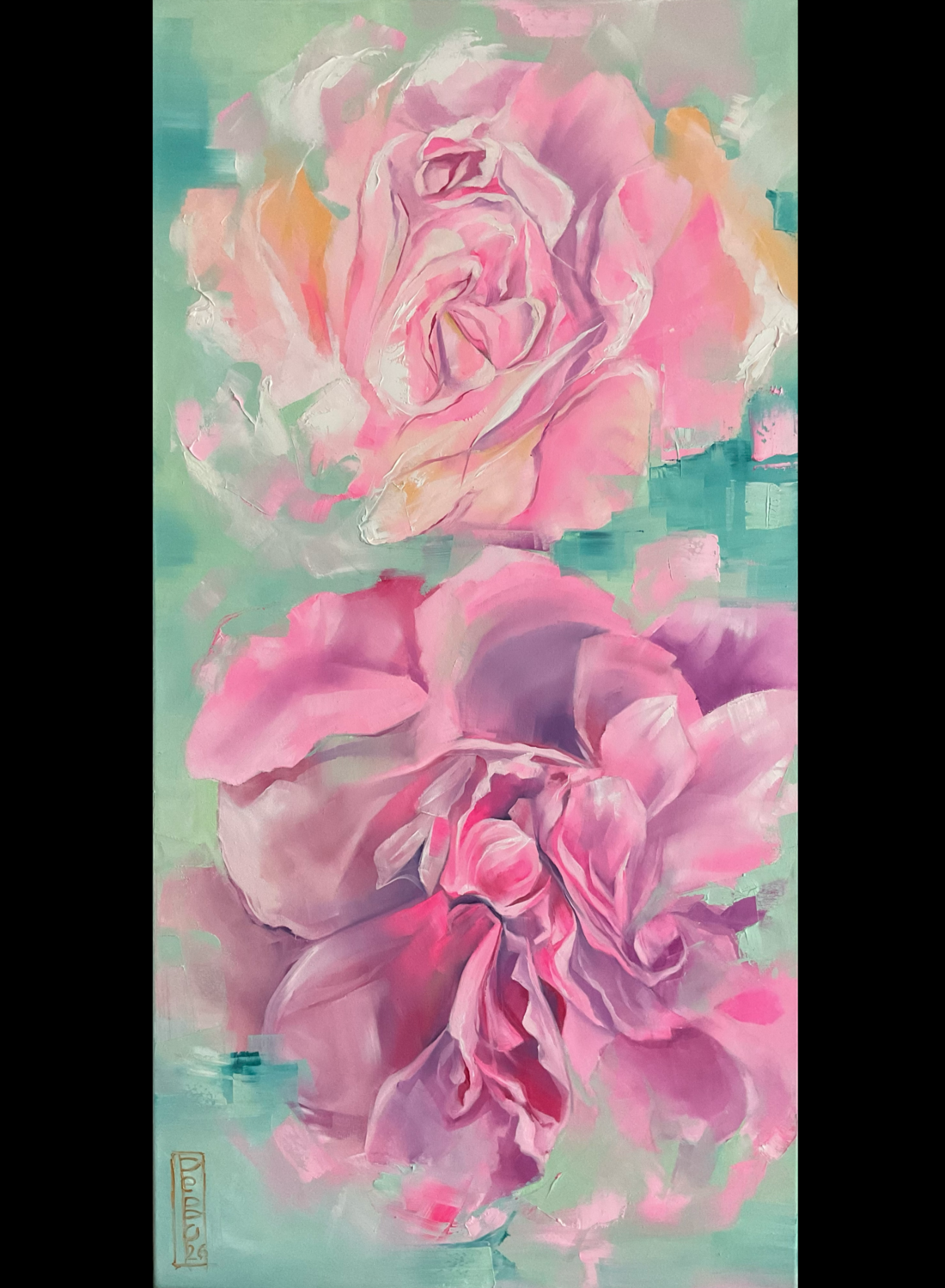 Pastel sinchrony Petko Dzhelebov Original painting for sale