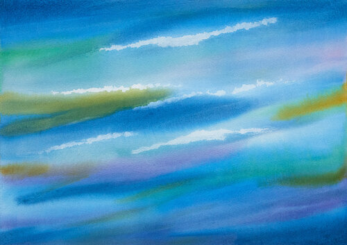 Paesaggio - Tra cielo e mare by Gabriele Casale, Painting for Sale on Select