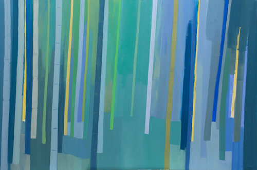 Bosco blu by Gabriele Casale, Painting for Sale on Select