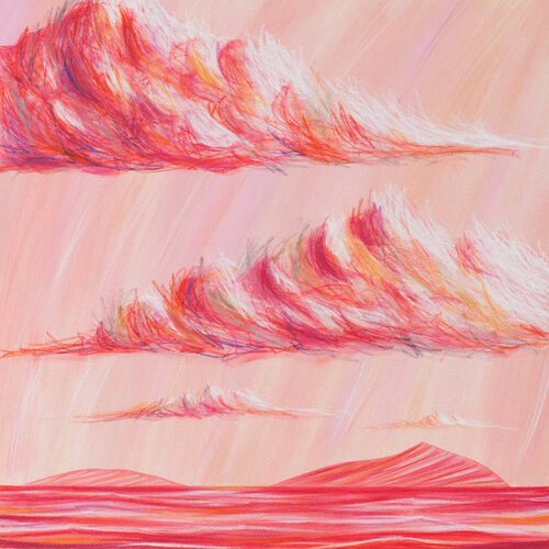 Cielo rosa, nuvole by Gabriele Casale, Painting for Sale on Select