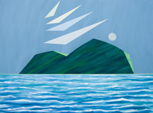 Isola - Al chiaro di luna by Gabriele Casale, Painting for Sale on Select