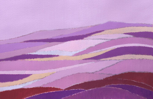 Paesaggio in Rosa by Gabriele Casale, Painting for Sale on Select