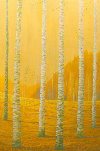 Silenzio dorato by Gabriele Casale, Painting for Sale on Select