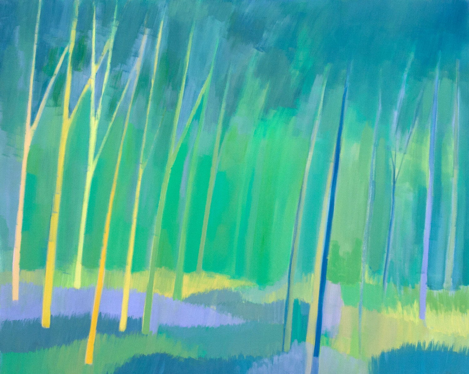 Bosco giallo Gabriele Casale Original painting for sale