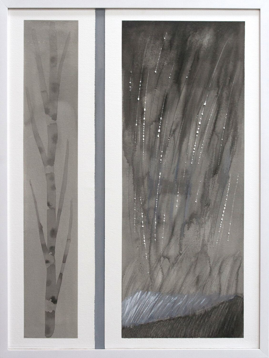 Birches and abstract Gabriele Casale Original painting for sale
