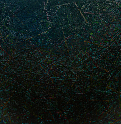 « Le fond d’un trou noir supermassif n°1 » by Jean-Yves Benzi, Painting for Sale on Select
