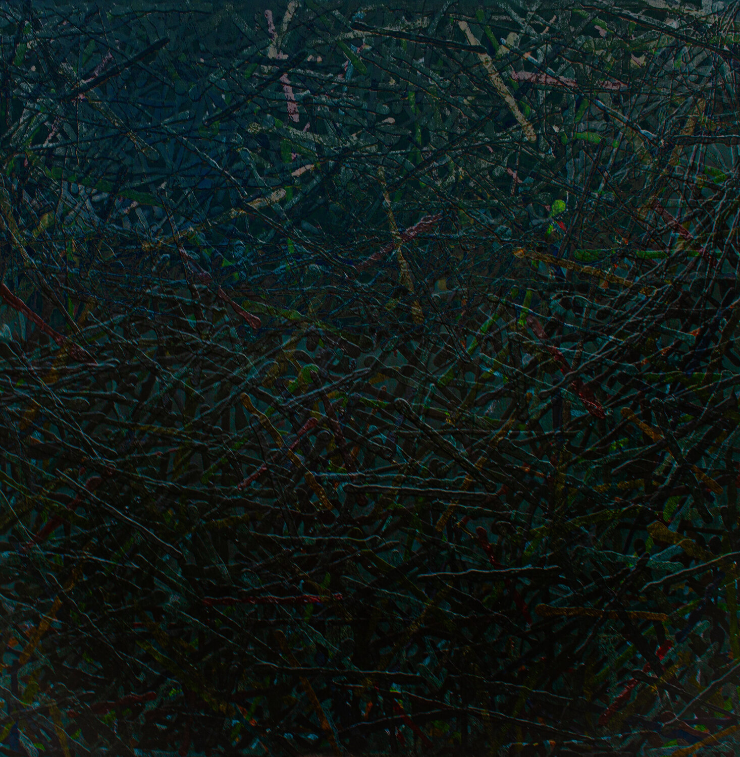« Le fond d’un trou noir supermassif n°1 » Jean-Yves Benzi Original painting for sale