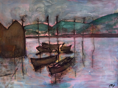 Ohne Kurs by Christiane Caroline Möller, Painting for Sale on Select