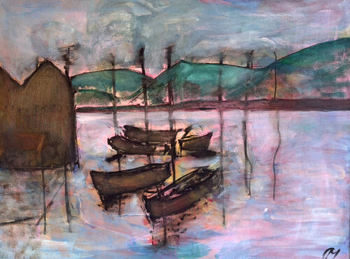 Ohne Kurs by Christiane Caroline Möller, Painting for Sale on Select