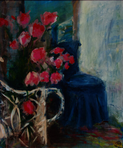 am Fenster by Christiane Caroline Möller, Painting for Sale on Select