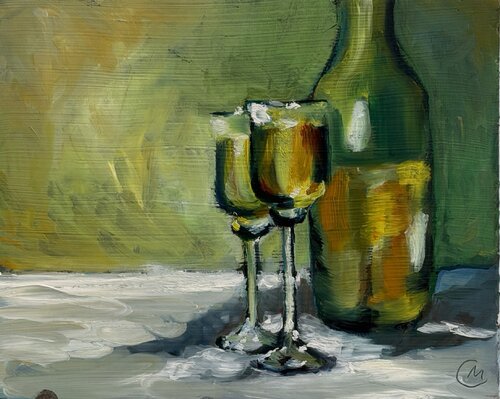 Die Einladung by Christiane Caroline Möller, Painting for Sale on Select