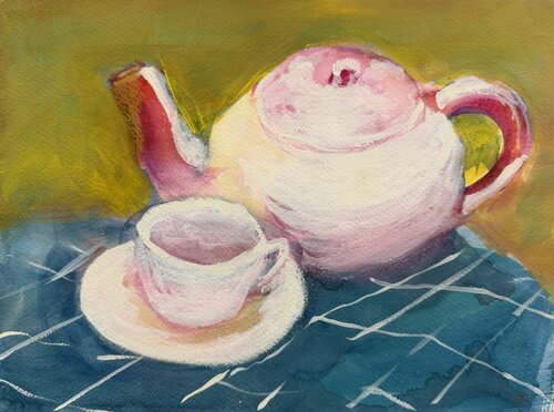 Noch eine Tasse by Christiane Caroline Möller, Painting for Sale on Select