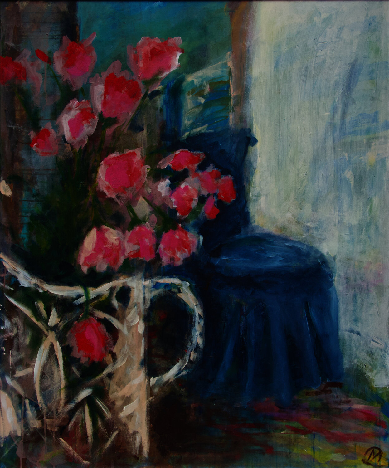 am Fenster Christiane Caroline Möller Original painting for sale