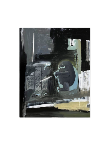 Silence is a monster by Victor Portillo, Painting for Sale on Select