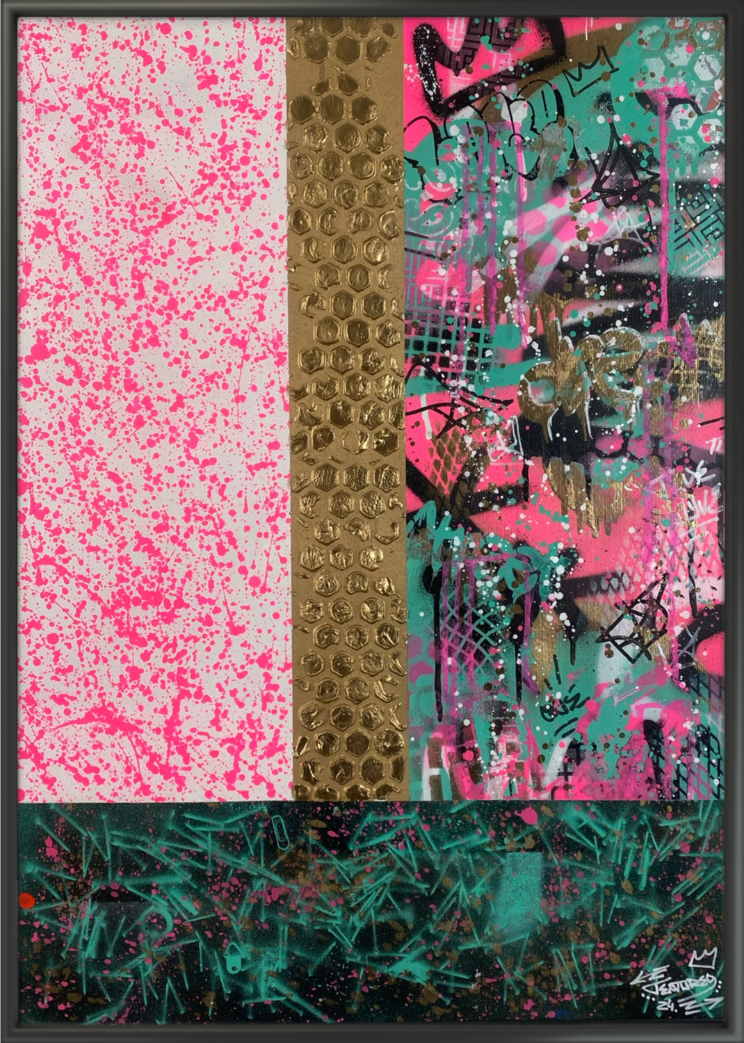 Urban Mosaic 8 Textured Original painting for sale