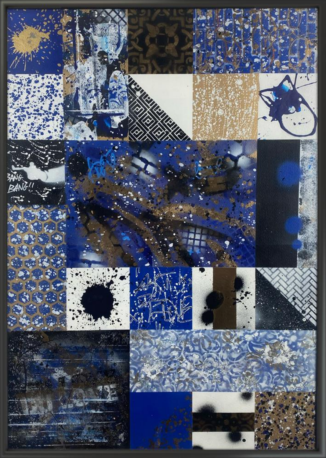 Urban Mosaic 3 Textured Original painting for sale