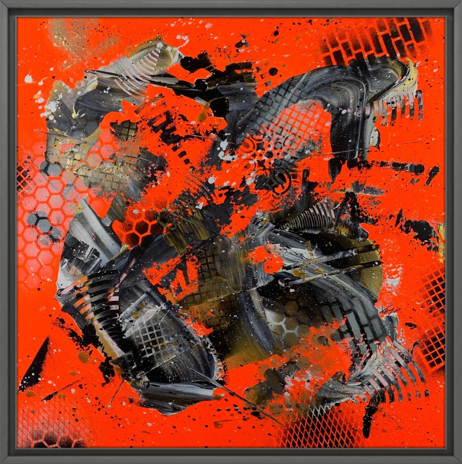 Ninja Textured Original painting for sale