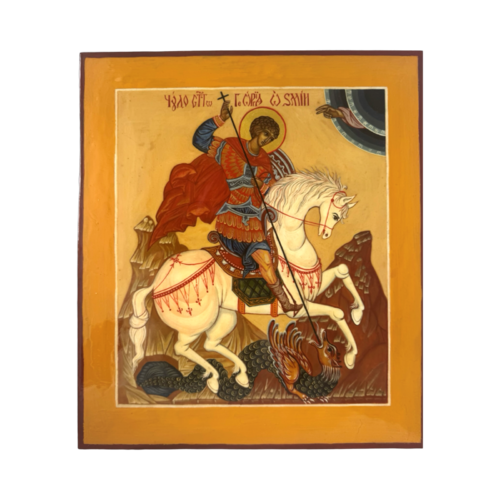 Saint George Orthodox Icon by Alla Ditla, Painting for Sale on Select