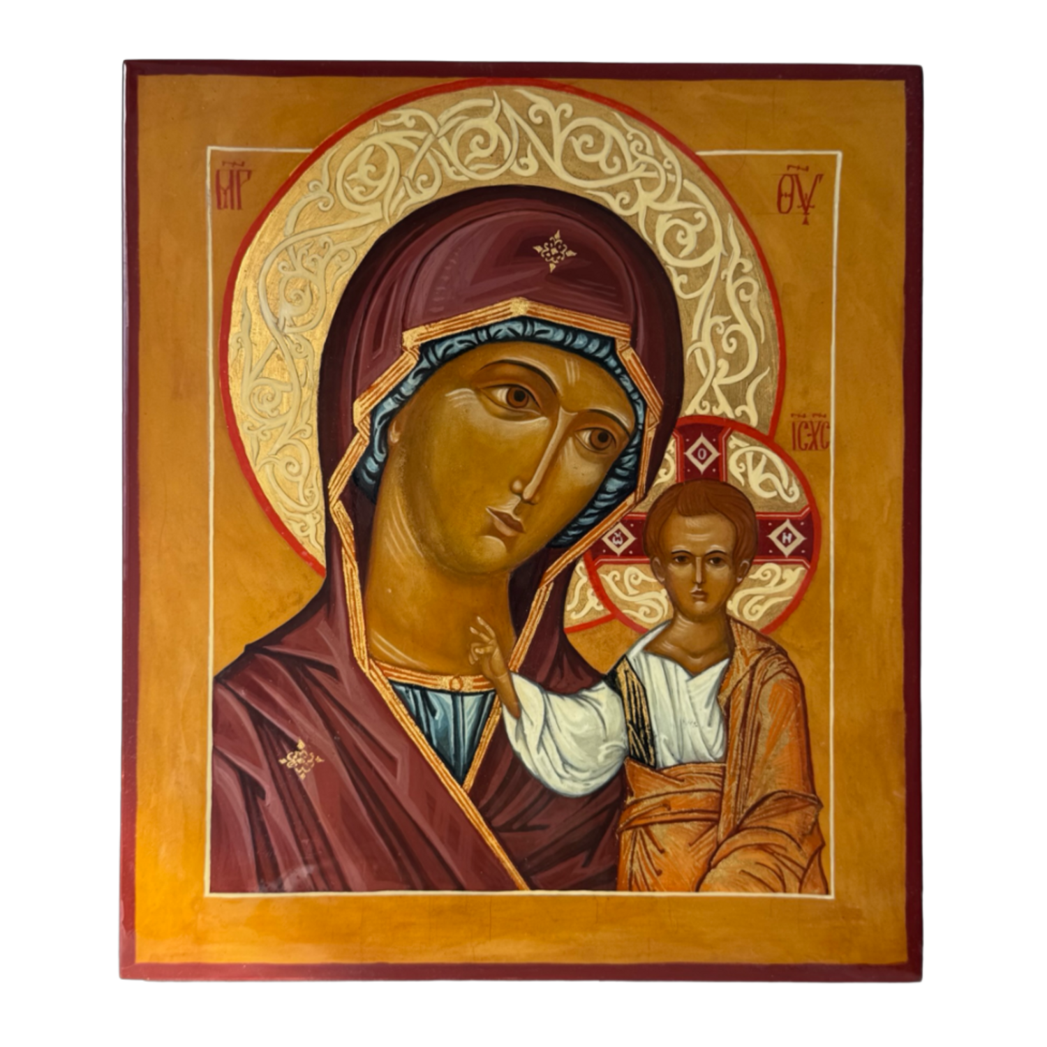 The Kazan Mother of God Icon Alla Ditla Original painting for sale