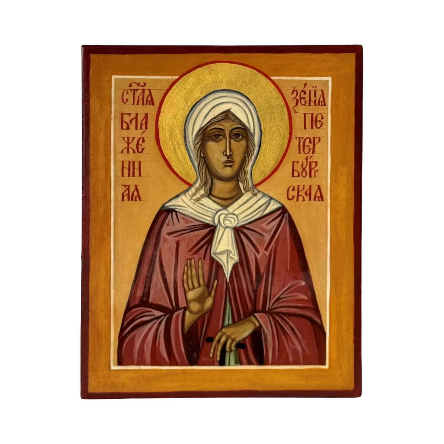 Saint Xenia of Saint Petersburg Icon Alla Ditla Original painting for sale
