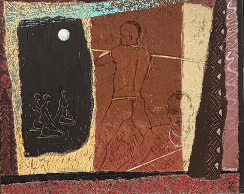 Le DONGA by Annie-France Giroud, Painting for Sale on Select