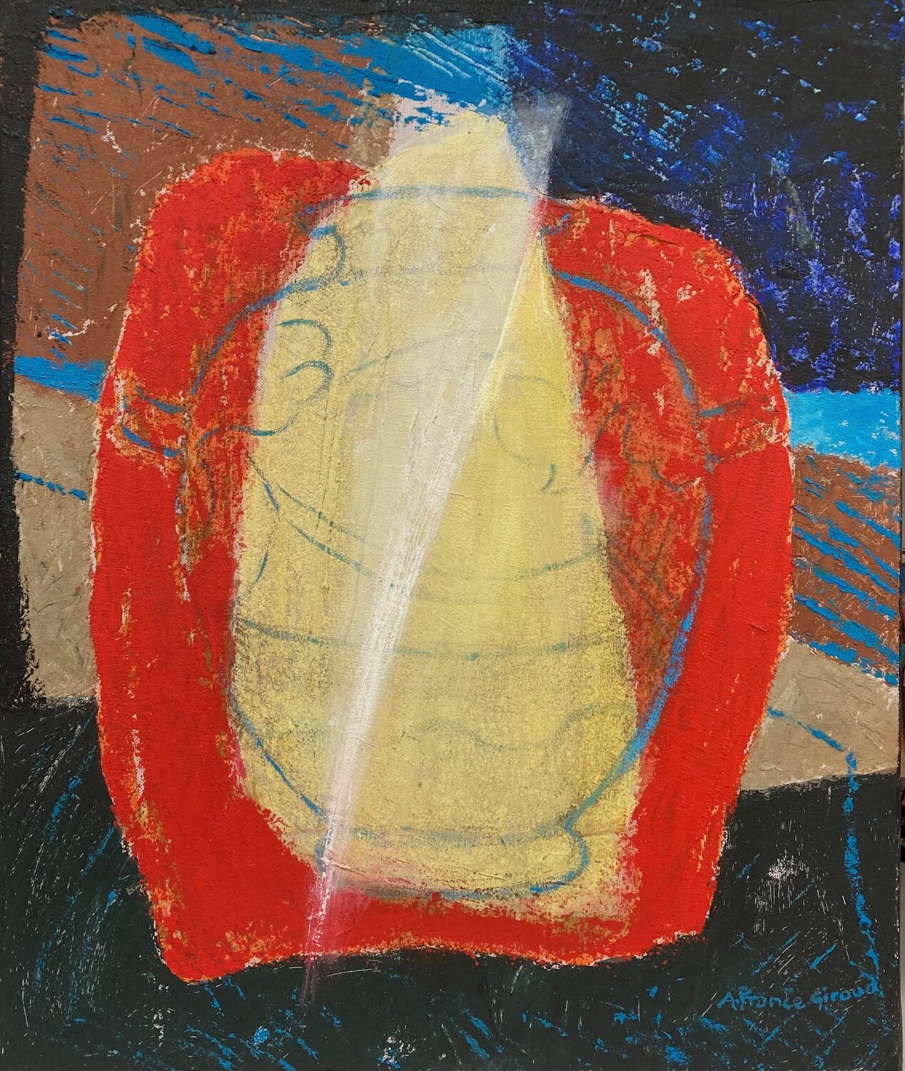 POTERIE Annie-France Giroud Original painting for sale
