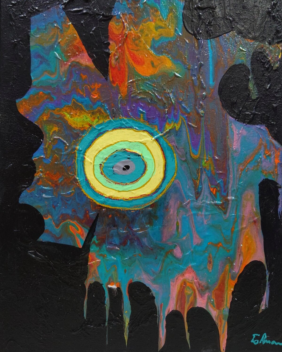 The eye Ana Maria Guta Original painting for sale