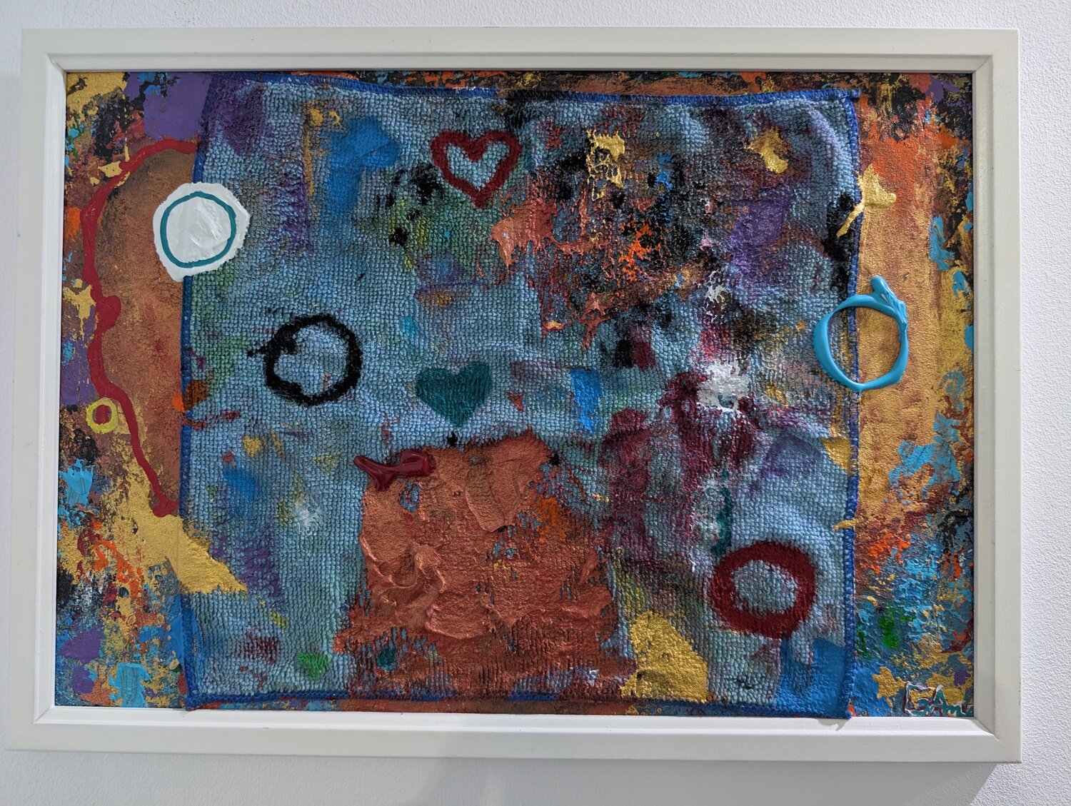 The golden heart Ana Maria Guta Original painting for sale