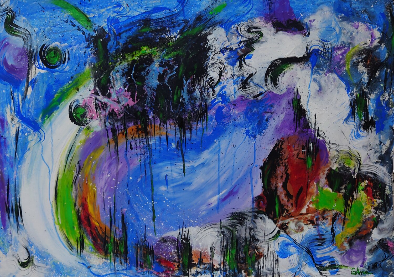Green energy Ana Maria Guta Original painting for sale