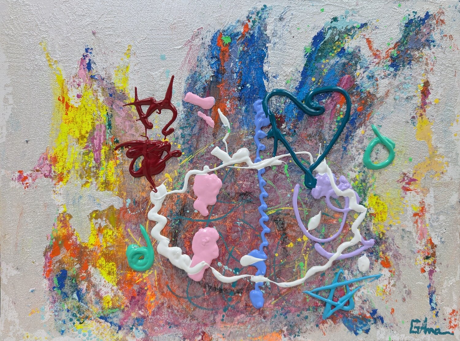The golden fox Ana Maria Guta Original painting for sale