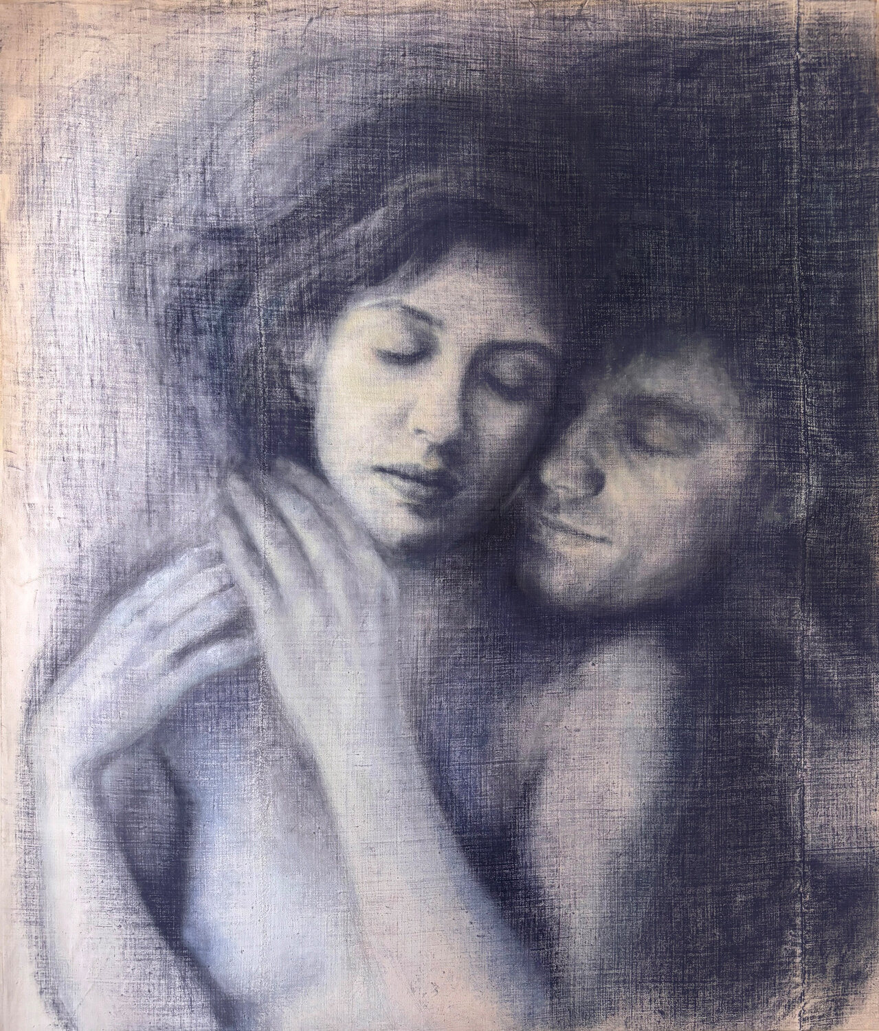 Die Liebenden Kathrin Hufen Drawing for sale
