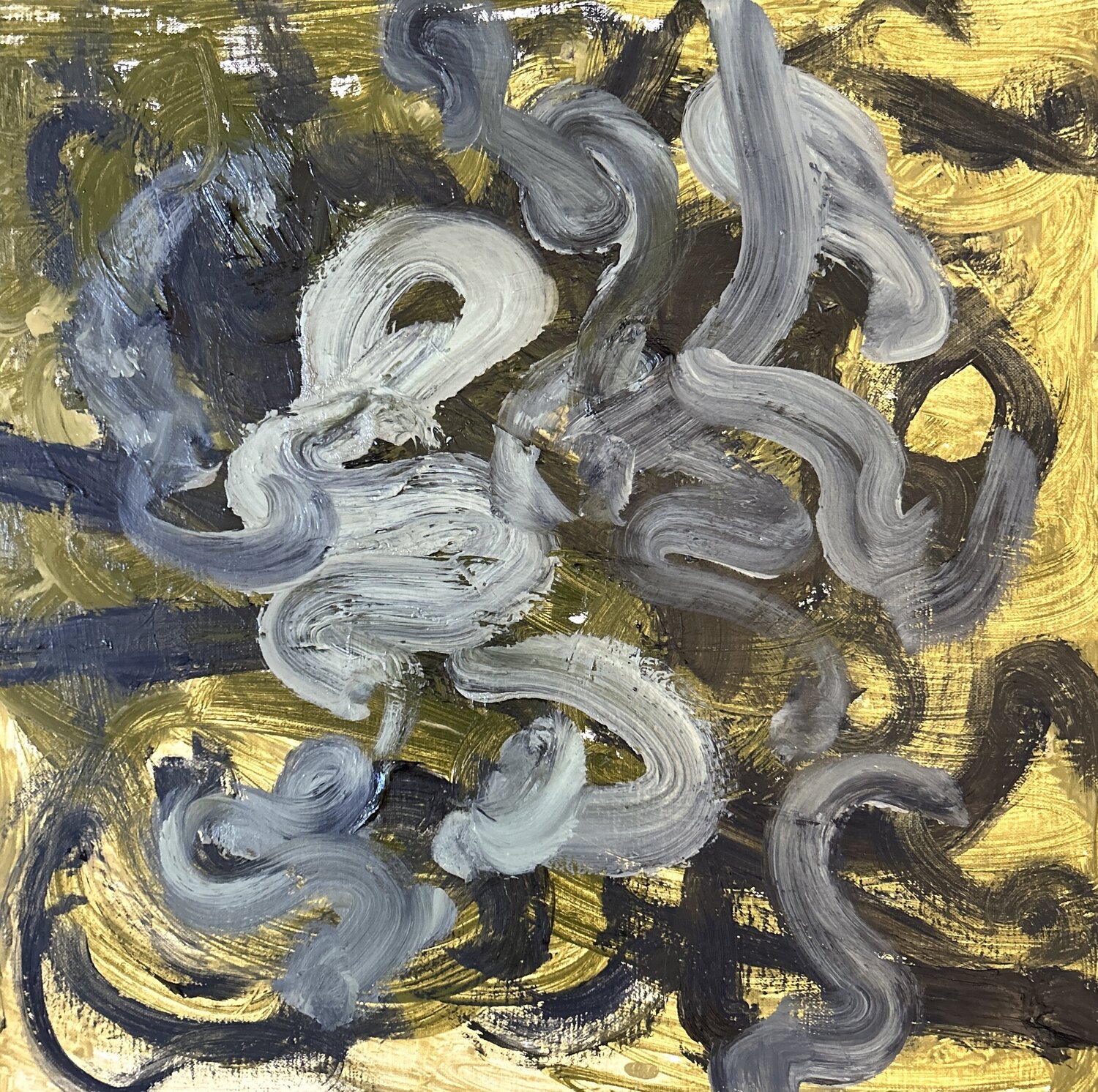 Mophead,  Energetic Oil Painting Irene Watson Original painting for sale