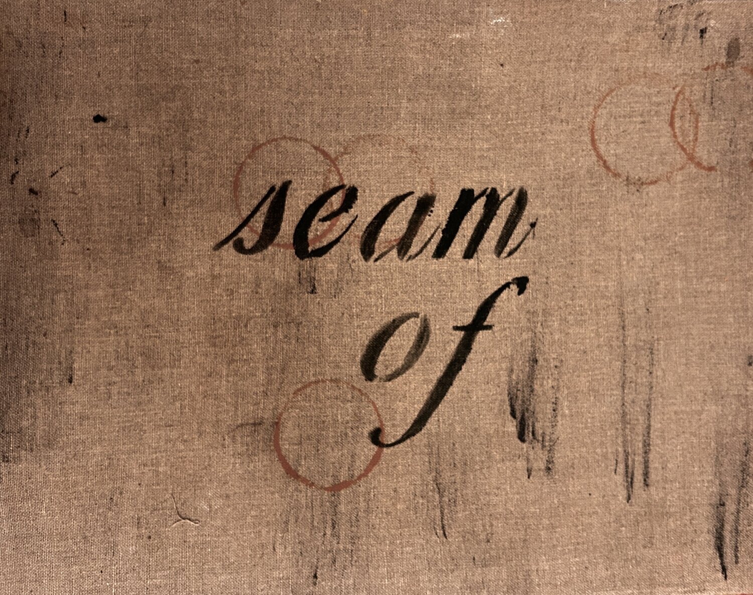 Seam Of: I Held My Head Above Water to Breathe Irene Watson Original painting for sale