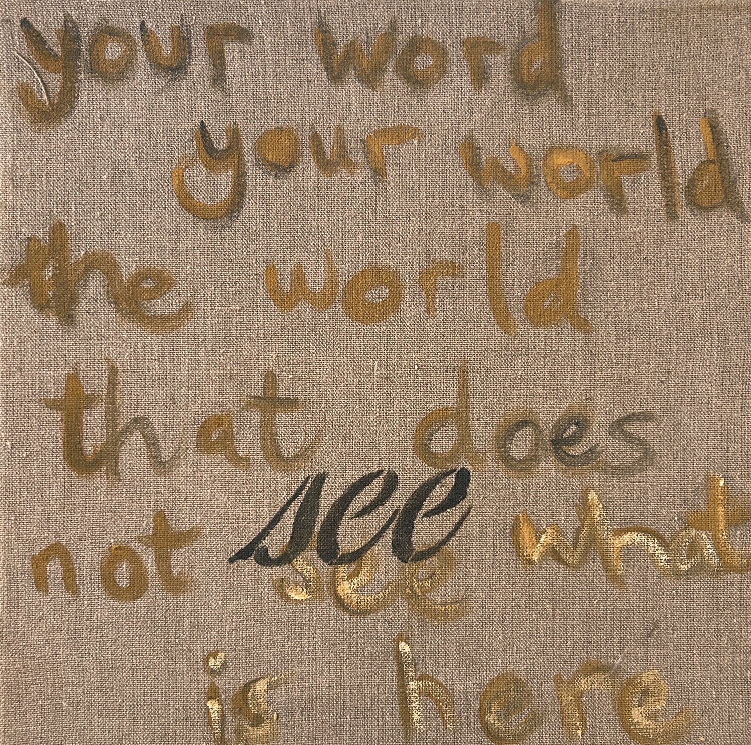 Your word: the world that does not see Irene Watson Original painting for sale