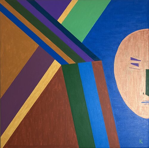 Masken 1 by Barbara Krijanovsky, Painting for Sale on Select