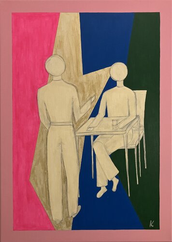 Gespenster 1 by Barbara Krijanovsky, Painting for Sale on Select