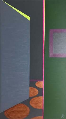 Blick zurück by Barbara Krijanovsky, Painting for Sale on Select