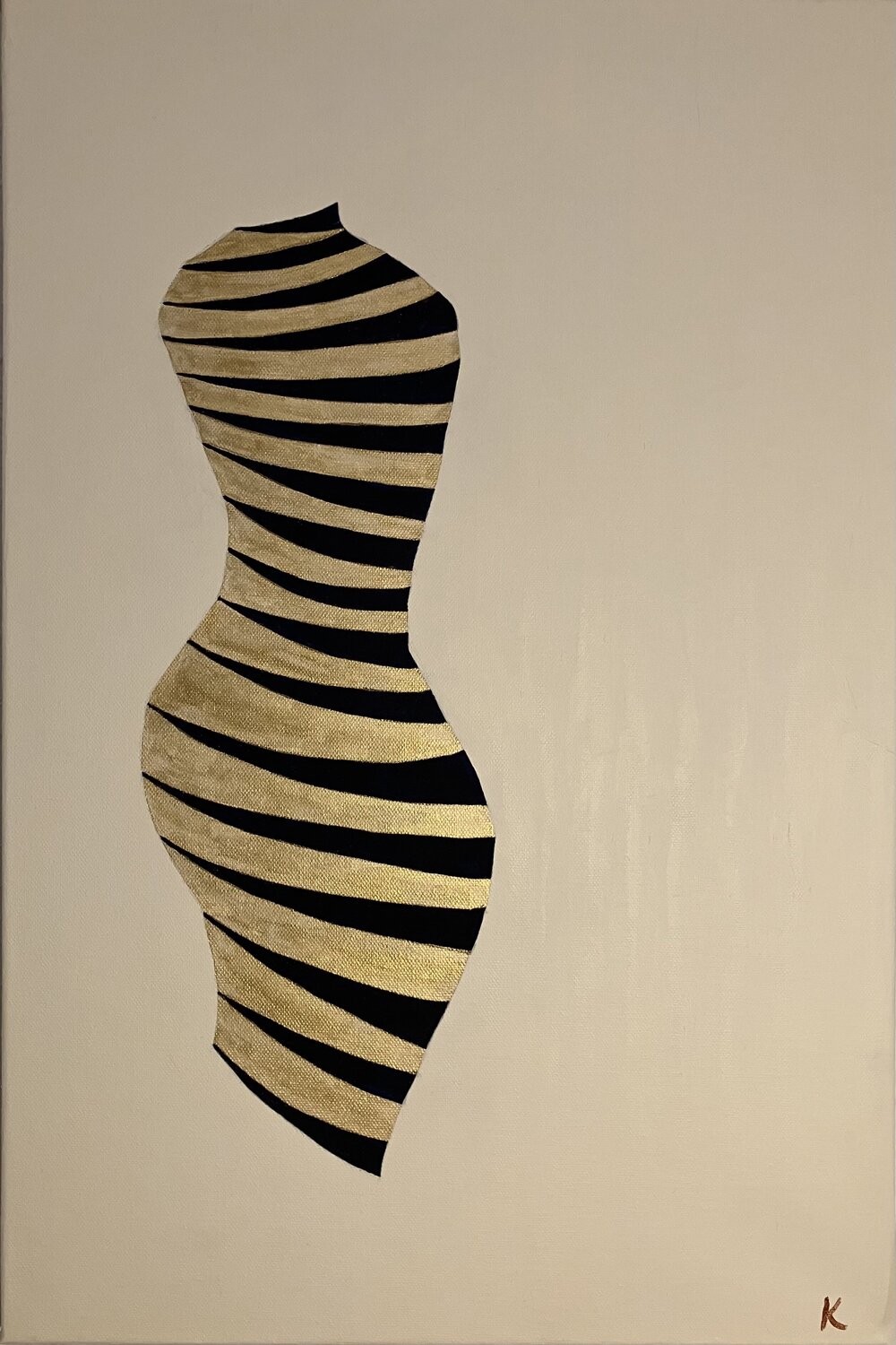 Fiona (Bal masqué) Barbara Krijanovsky Original painting for sale