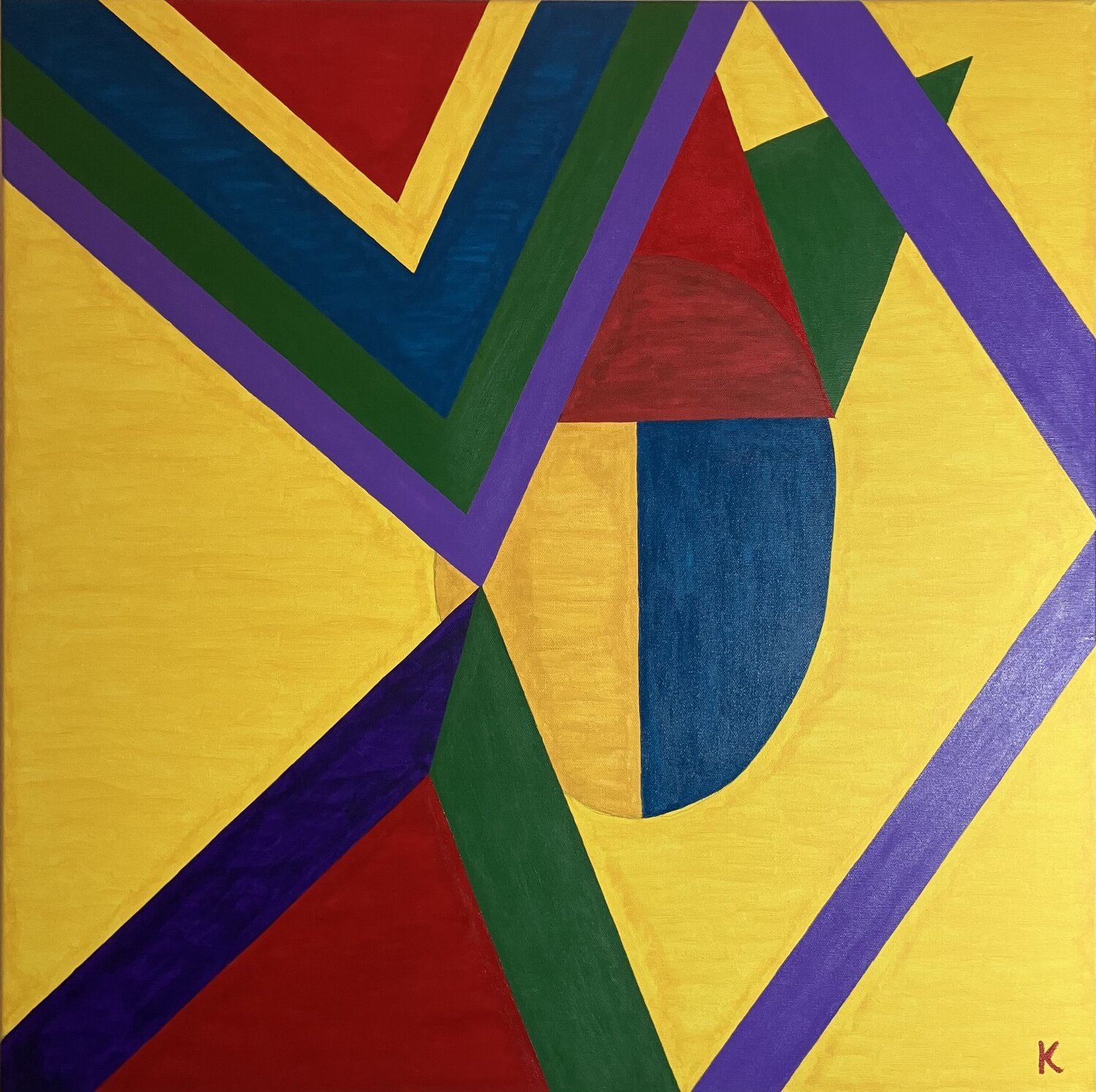 Masken 2 Barbara Krijanovsky Original painting for sale