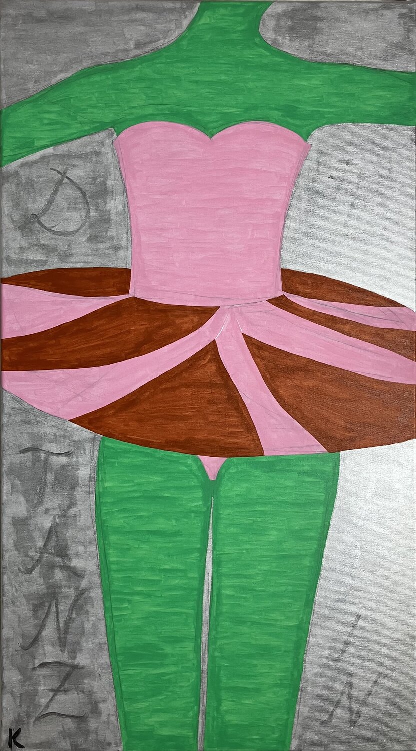 Die Tänzerin (La strada) Barbara Krijanovsky Original painting for sale