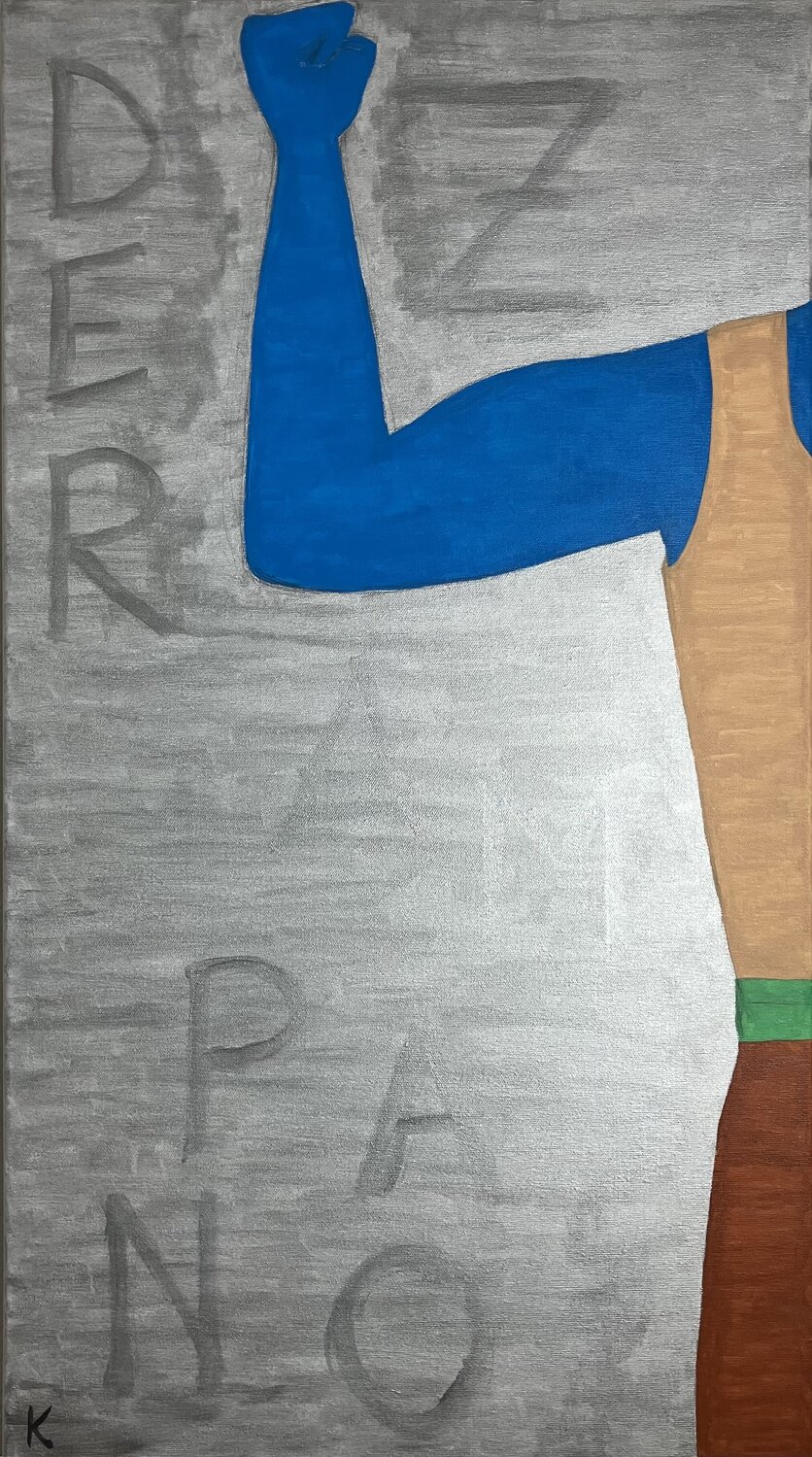 Der Zampano (La strada) Barbara Krijanovsky Original painting for sale