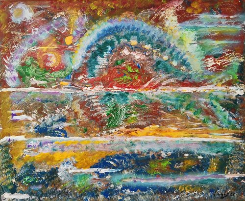 Motilla del Palancar, mares de azafrán. by Maria Cruz Porras Villegas, Painting for Sale on Select