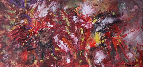 Las Mesas, la energía de su sol. by Maria Cruz Porras Villegas, Painting for Sale on Select
