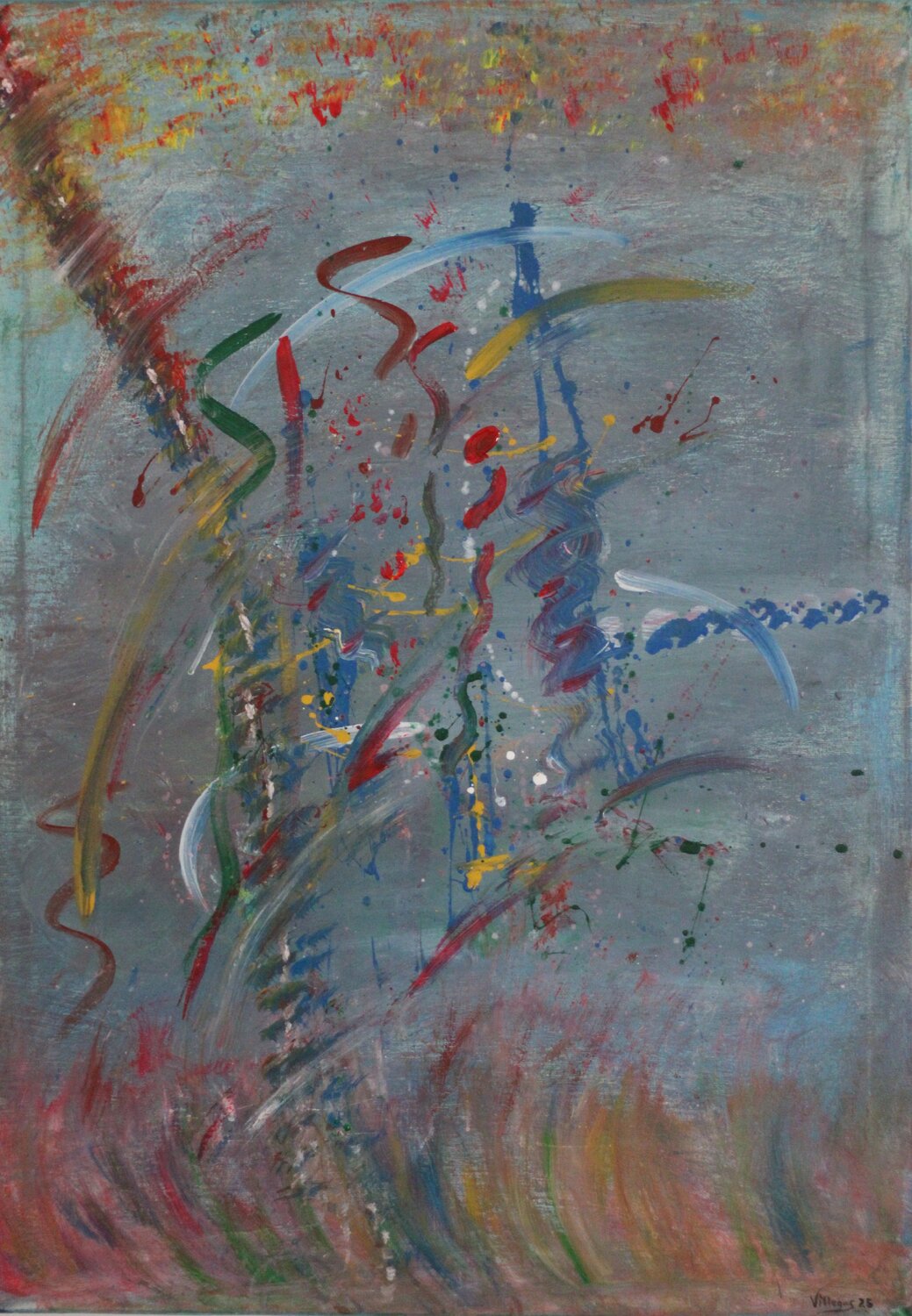 El Provencio, alegría y color en la llanura. Maria Cruz Porras Villegas Original painting for sale