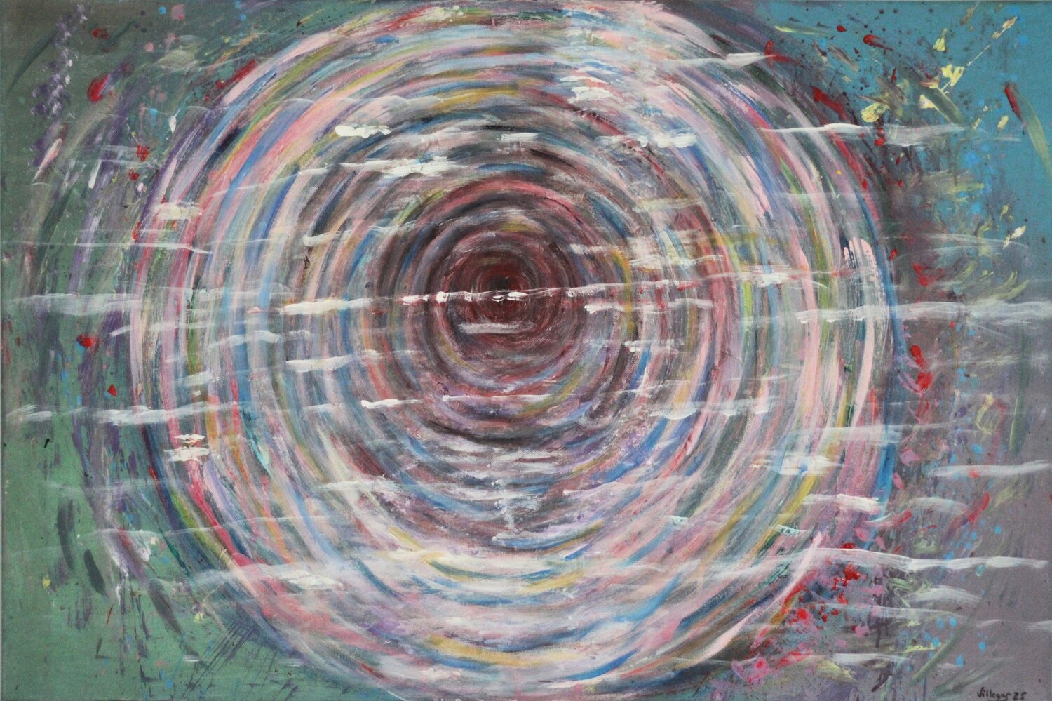 Tarancón, la atracción de su llanura. Maria Cruz Porras Villegas Original painting for sale