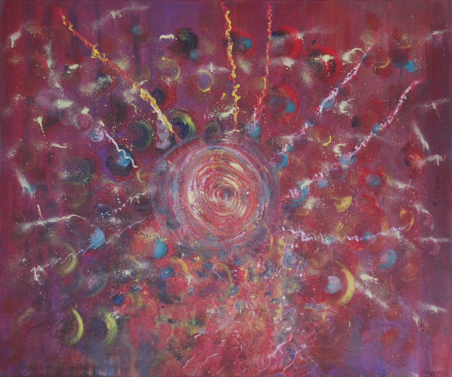 Almendros, memoria y recuerdo. Maria Cruz Porras Villegas Original painting for sale
