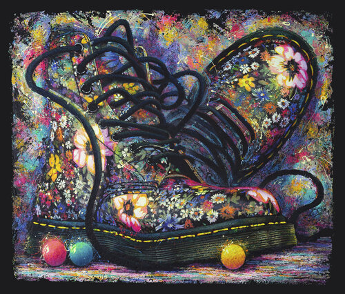 DOC MARTENS - Flowers by BRUNO BISI, Painting for Sale on Select